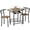 Brown, variant on Homall 3-Piece Dining Table Set, Small Kitchen Table Set for 2, Modern Dining Set for Small Spaces, Dining Room, Kitchen, Brown
