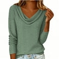 thumbnail image 2 of Neewe Long Sleeve Tops for Women Trendy Summer Spring Tops 2025 Beach Vacation Clothes Travel Business Casual Outfits, 2 of 7