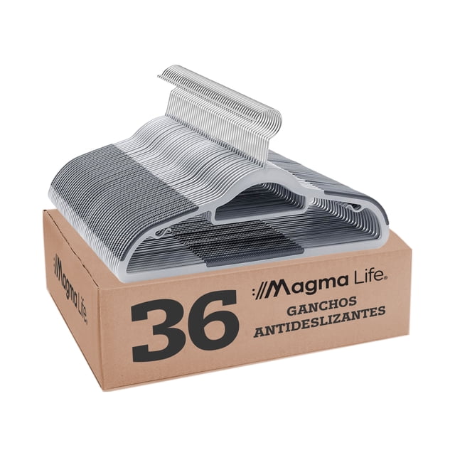 Ganchos para Ropa Magma Life Plástico premium Plateado Giratorio 360 grados