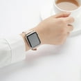 thumbnail image 4 of WFEAGL Leather Band Compatible Apple Watch Band 42mm 44mm 45mm Ivory/Silver, 4 of 4