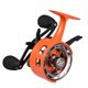 thumbnail image 4 of Ice Fishing Reel 3.2: 1 Ratio de engranaje Reemplazo de reemplazo de herramienta ultraligera Equipo de pesca 3+1 Rodamientos de metal para río de agua Mano izquierda naranja, 4 of 8