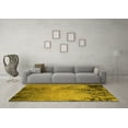 thumbnail image 3 of Ahgly Company Machine Washable Indoor Rectangle Oriental Yellow Industrial Area Rugs, 2' x 5', 3 of 4