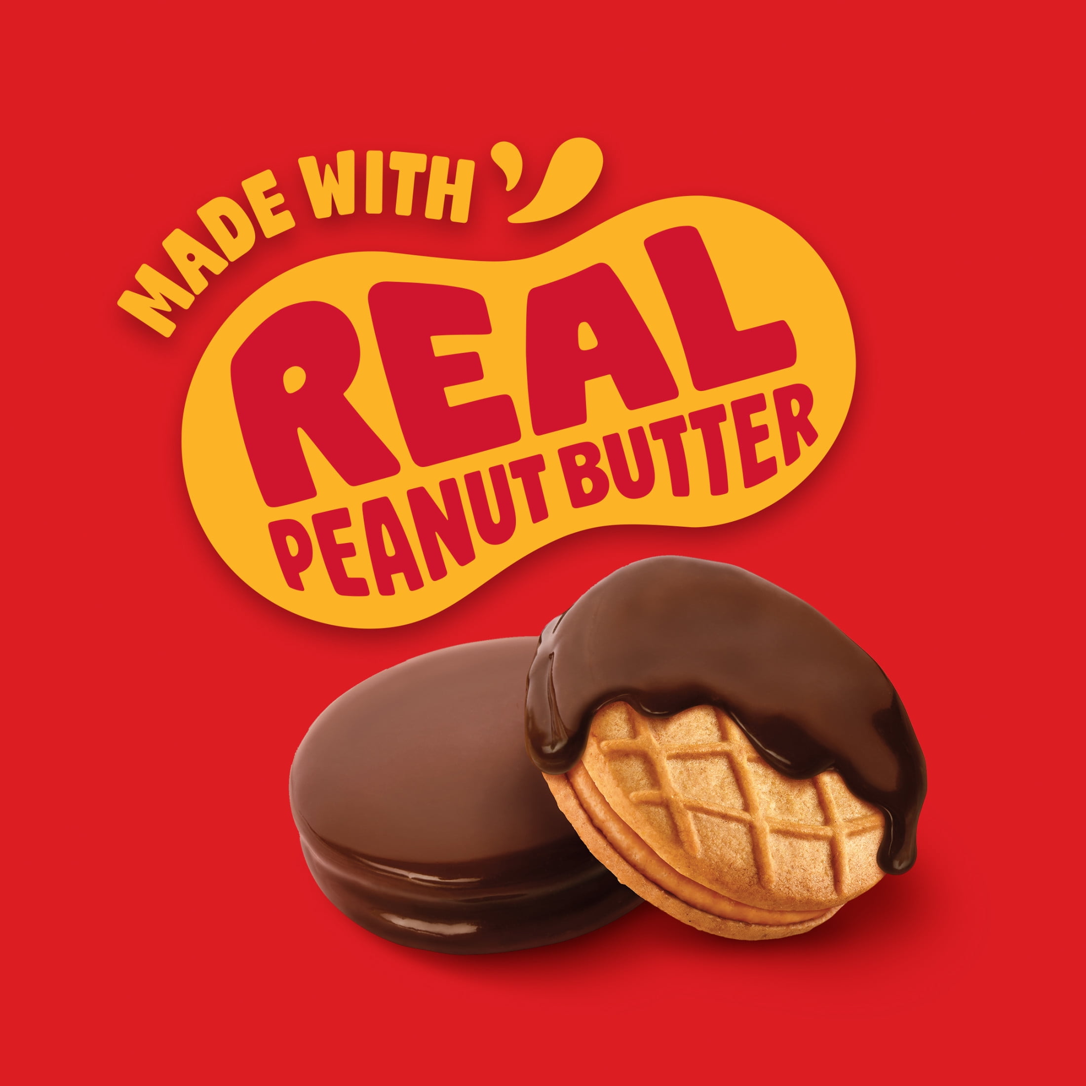 NUTTER BUTTER Fudge Covered Peanut Butter Sandwich Cookies, 7.9 oz