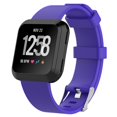thumbnail image 3 of Correa de reloj de pulsera de silicona suave para Fitbit Versa (púrpura S), 3 of 4