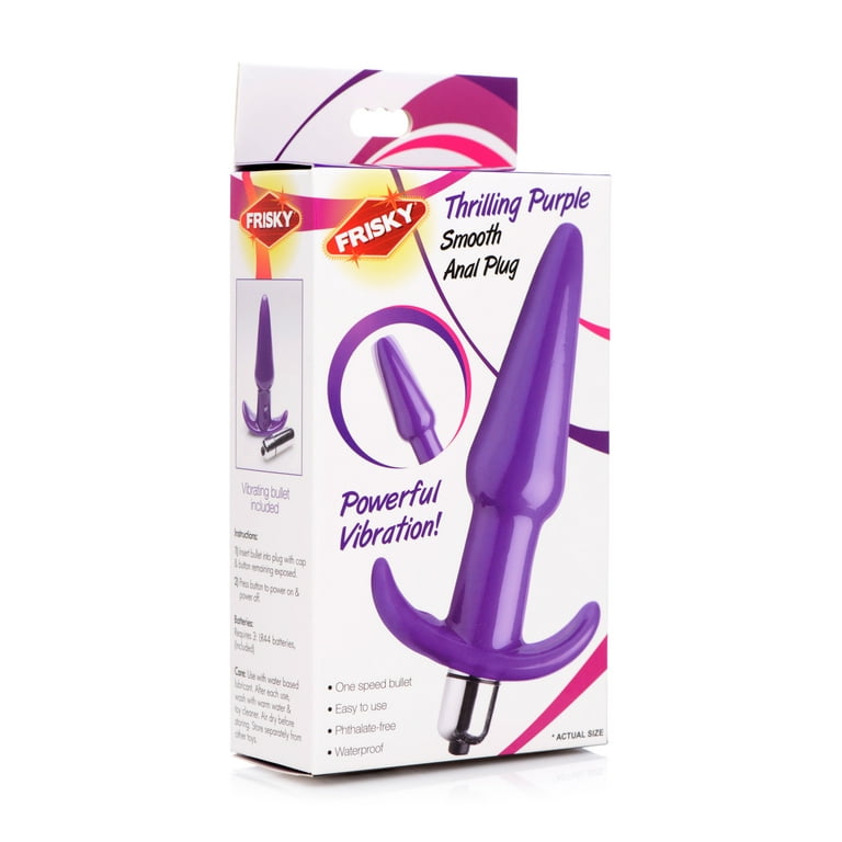 Frisky Thrilling Purple Smooth Anal Plug - Walmart.com