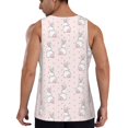 thumbnail image 2 of Sigee Rabbit for Men's Workout Tank Top, Athletic Gym Sleeveless Shirt - Quick Dry, Lightweight, Breathable 3X-Large, 2 of 9