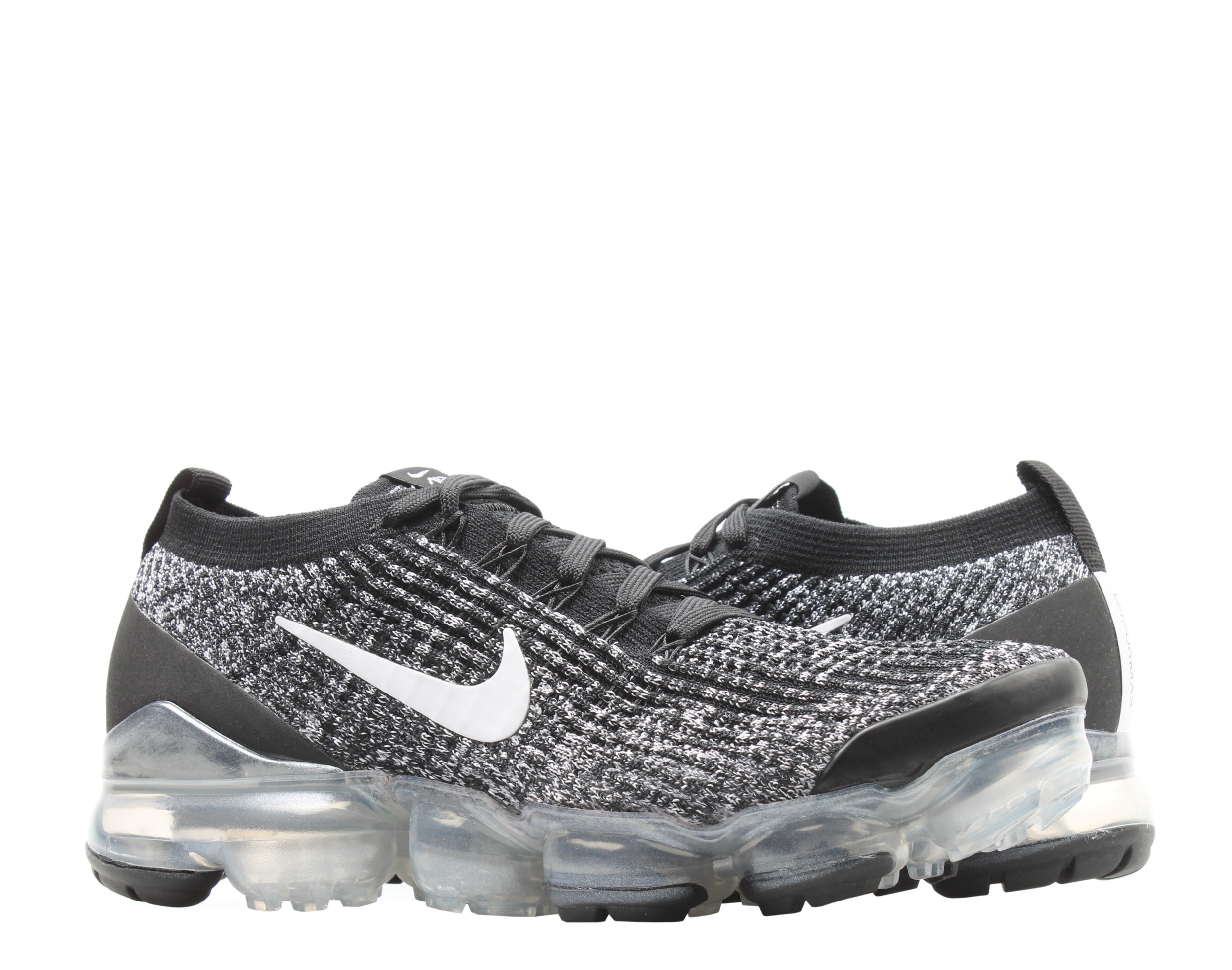 nike flyknit air max black and white