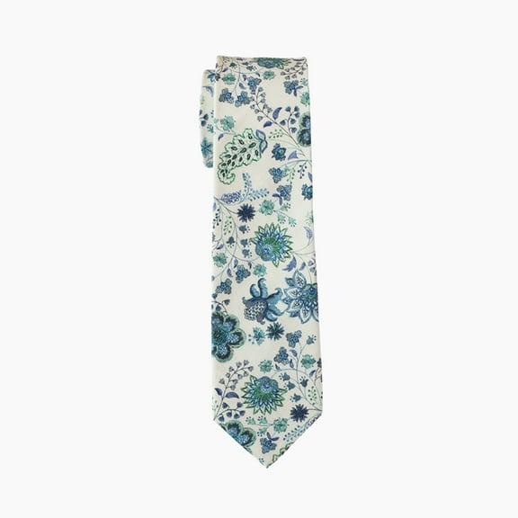 Blue Paisley Men's Skinny Necktie