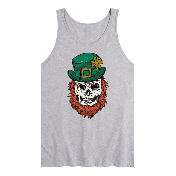 Instant Message - Leprechaun Skull - Men's Jersey Tank Top