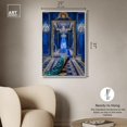 thumbnail image 5 of Art Remedy Modern Tiger Art Canvas, 24" x 36", White Frame, Peacock Lobby, 5 of 7