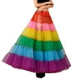 thumbnail image 5 of Women's Floor Length Petticoats Wedding Slips Colorful Mesh Wedding Dress Crinoline Pluses Sizes Bridal Gowns Underskirt, 5 of 8