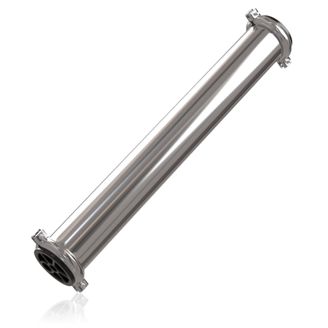 Max Water - Servicio pesado - Carcasa de membrana de ósmosis inversa 4040 - 4" x 40" buena para uso industrial - Carcasa 4040