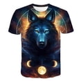 thumbnail image 1 of Moda lobo bebé niños y niñas conjuntos de ropa niños camisetas casuales pantalones cortos 2 uds trajes verano lobos traje de dibujos animados Suits8T Gao Jinjia LED, 1 of 2