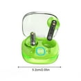 thumbnail image 3 of Uandlove Bluetooth Headset for Computer,Wireless Earbuds Bluetooth 5.3 In Ear Light-Weight Built-in Microphone Immersive Premium Sound Headset With Breathing Light Charging Case,Green, 3 of 9
