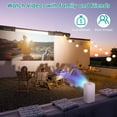 thumbnail image 2 of Portable WiFi Mini 1080P Projector, Home Theater Projector Compatible w/ IOS Android iPads U Disk, 2 of 9