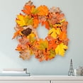 thumbnail image 4 of Holiday Decoration Garland Maple Leaf Red Berry Lotus Rattan Door Hanging Harvest Festival Decoration Props, 4 of 13