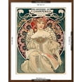 thumbnail image 5 of Art.com F. Champenois imprimeur Editeur Art Print by Alphonse Mucha, Brown Frame Wall Art, 23" x 29", 5 of 5