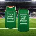 thumbnail image 2 of ZVNAΖH Kids Boys' Custom Basketball Jersey, Quick Dry Mesh Sleeveless Tank for Sports, Team Uniforms & Casual Wear (3-17Y), 2 of 9