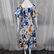 thumbnail image 5 of Vestido Vestido midi de línea A para mujer, vestido cómodo con estampado floral, vestido largo elegante y fluido Cgtredaw Azul T XL para Mujer, 5 of 8