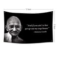 thumbnail image 2 of Gandhi Flag Quote Flag,3x5 Feet Banner,Funny Poster UV Resistance Fading & Durable Man Cave Wall Flag with 4 Brass Grommets for College Dorm Room Decor, 2 of 6