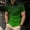 Green, variant on Dianli Shirts for Men Gradient Printed Turn-Down Collar Short Sleeve Button T-Shirt Cotton Linen Breathable Lightweight Pullover Blouse Relaxed Fit Office Beach Summer Casual