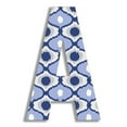 thumbnail image 2 of The Stupell Home Decor Collection Stupell Industries Oversized Blue Ikat Hanging Initial, 2 of 2