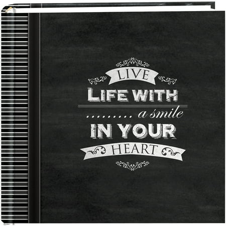 Pioneer 2-Up Chalkboard Print Album 4"X6"-Smile