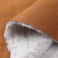 thumbnail image 6 of Fleece Winter Coat for Women Sherpa Lined Warm Plus Size Button Down Lapel Collar Long Sleeve Casual Jacket, 6 of 6