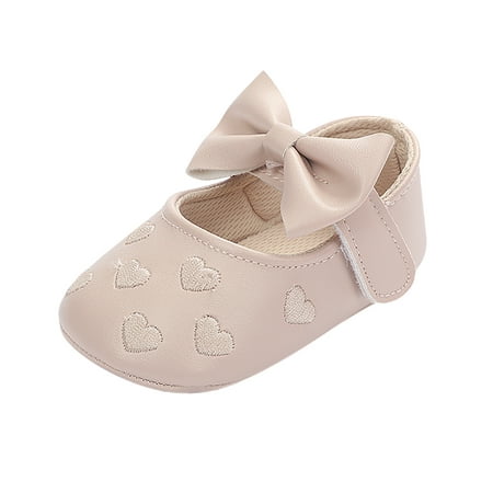 

Odeerbi Babies First Walkers Toddler Kids Baby Girls Summer Bowkont Princess Dress Non-slip 2024 Casual Shoes
