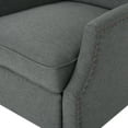 thumbnail image 4 of GDF Studio Weyland Contemporary Wingback Fabric Recliner, Charcoal, 4 of 6