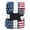 L, variant on Bomd Patriotic US Flag Blanket, American National Flag Throws, Sherpa Fleece Reversible Blanket for Couch Bed Decor, ideal warm gift for 4th of July, citizenship, veteran and Presidents' Day S