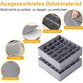 thumbnail image 4 of Pack de 2 organizadores de calcetines, caja de almacenamiento de calcetines con 24 compartimentos y cajones, 4 of 7