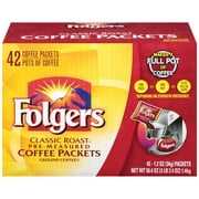 Folgers Classic Roast Coffee Packets - 42 Count