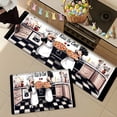 thumbnail image 5 of YIMEIS Pizza chef Soft Flannel Kitchen Rug Set 3Pcs, Non-Slip Machine Washable Floor Mats for Kitchen, Bathroom & Entryway, 5 of 10