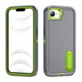 thumbnail image 1 of for iPhone 16e Case, iPhone 16e Phone Case with Built in Kickstand, Shockproof/Dustproof/Drop Proof Heavy Duty Military-Grade Rugged Protective Cover for iPhone 16e,Grey,For iPhone 16e, 1 of 8