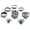 A 1PCS, variant on 8 Piece Vintage Ring Set Gemstone Boho Finger Rings Women's Middle Finger Rings Openwork Engraved Rings Rhinestone Rings