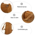 thumbnail image 3 of unbranded Bolsa Portátil De Lona Khaki Para Herramientas Y Estacas De Tienda Con Organización Para Camping, 3 of 6