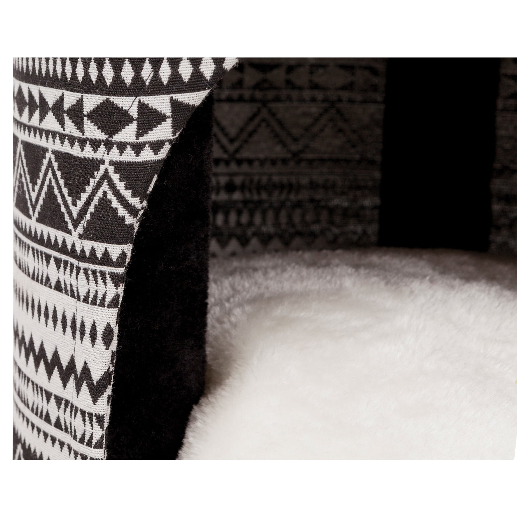 TRIXIE Giada Plush & Sisal 4-Level 44" Cat Tree with Scratching Posts, Condo & Hammock, Black