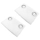 thumbnail image 3 of 2pcs Blanco Cortinas Sheer para la sala de estar cortinas de la ventana Dormitorio largo, 3 of 5