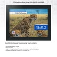 thumbnail image 2 of ArtToFrames 15x11.2 Inch - 28.5x38 CM Black Puzzle Frame for 100 piece Puzzles.2.00 Inch Custom MDF Puzzle Frames, Black - Comes with Regular Glass, 2 of 6