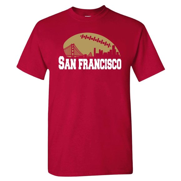 T-Shirt de Fan de Football de San Francisco pour Hommes (Chemise Cardinale, m)