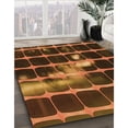 thumbnail image 3 of Ahgly Company Machine Washable Indoor Square Transitional Night Red Area Rugs, 8' Square, 3 of 7