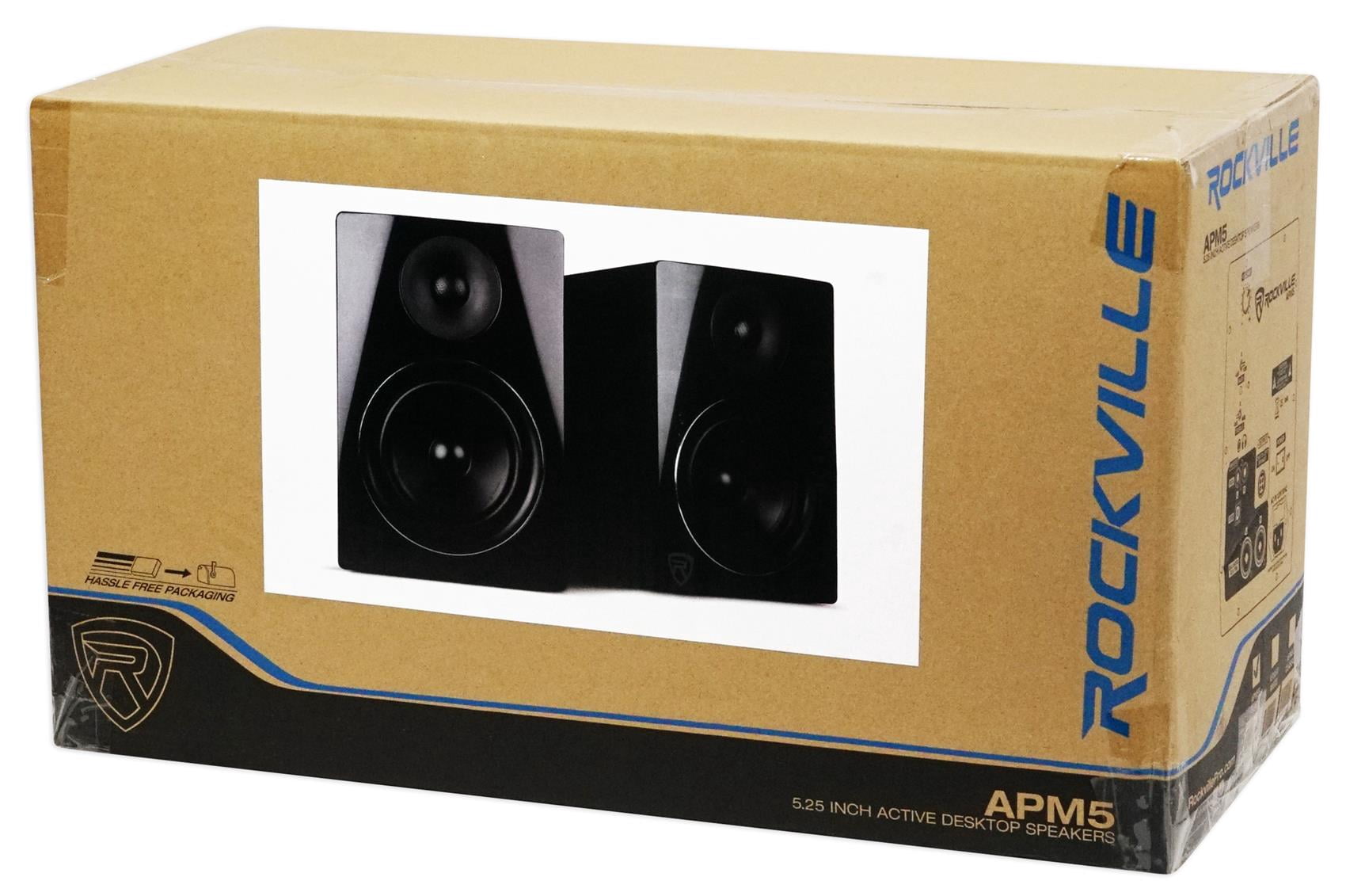 Mackie 3204VLZ4 + (2) Rockville ASM5 5.25" Monitors+ATH-M50X Headphones+Stands