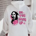 thumbnail image 4 of Sudadera de cuello redondo Scream No You Hang Up, sudaderas con capucha de la cara de los fantasmas, Sudadera con capucha de la película Scream, jersey de Halloween, 4 of 4