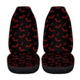 thumbnail image 5 of FOR U DESIGNS Bat Red Pattern Car Seat Covers Breathable Car Seat Cover Protector Set for Front Seat, 2 PCS Stretchy Auto Interior Covers Fit for SUV, Truck, Van, 5 of 7