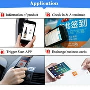 10 Pcs Mini NFC Wet-Inlay Smart Tags - Versatile for Data Sharing