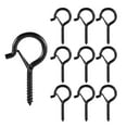 thumbnail image 1 of Labymos 10 PCS Self Tapping Screw Hooks Ceiling Cup Hook with Safety Buckle Plant Hanger, 1 of 8