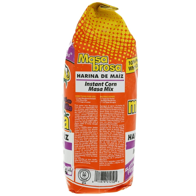 2 pack) Masa Brosa Instant Corn Flour Mix, 4.4 lb, Gluten Free