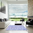 thumbnail image 7 of Ahgly Company Machine Washable Indoor Rectangle Transitional Heavenly Blue Area Rugs, 2' x 5', 7 of 7