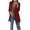 Wine, variant on kakina CMSX Women Solid Long Sleeve Office Coat Cardigans Suit Long Jacket Tops Black, L